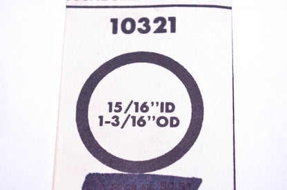 Sosmetal 10321 O Ring Qty 4 NOS