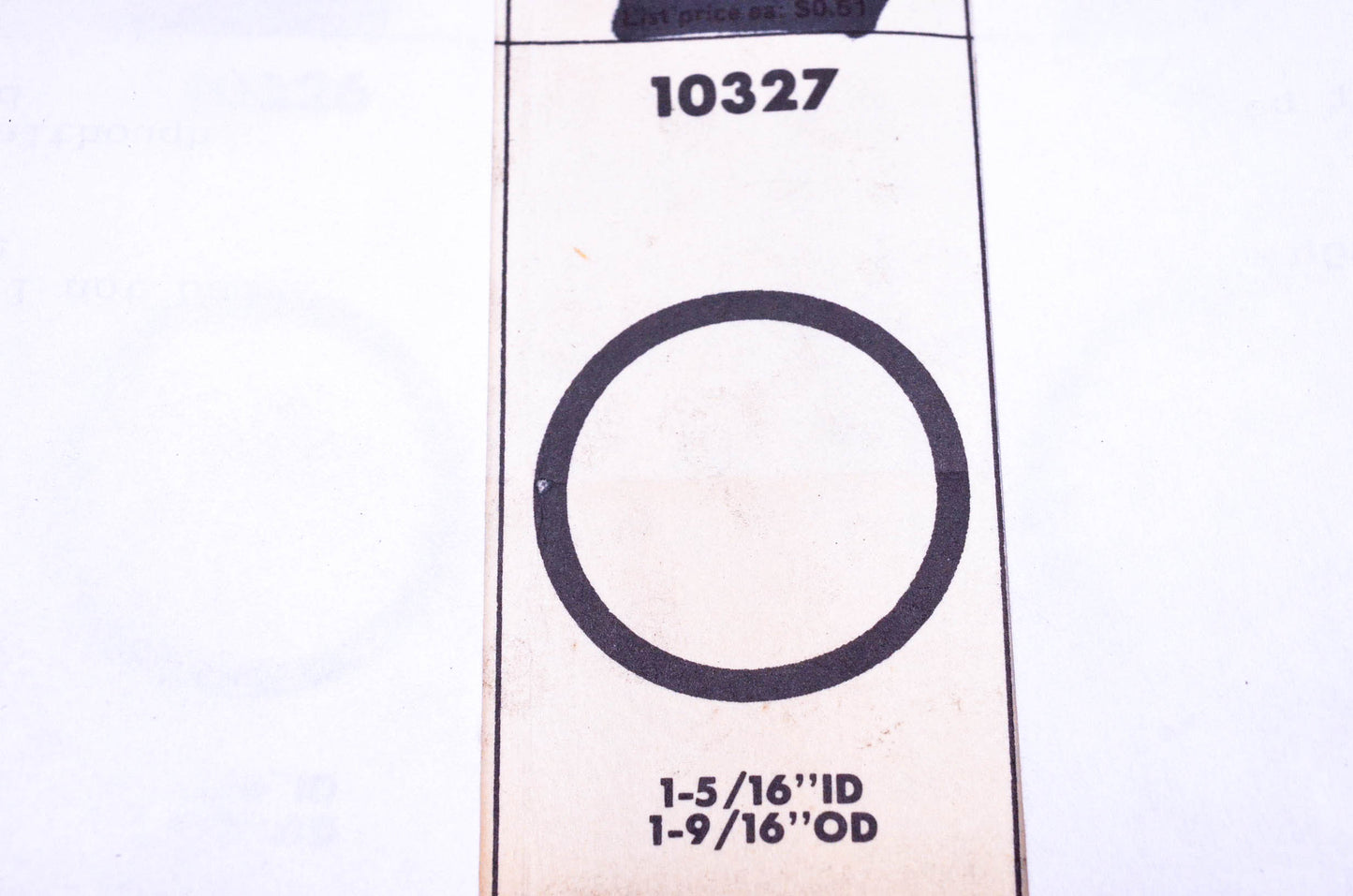Sosmetal 10327 O Ring Qty 6 NOS
