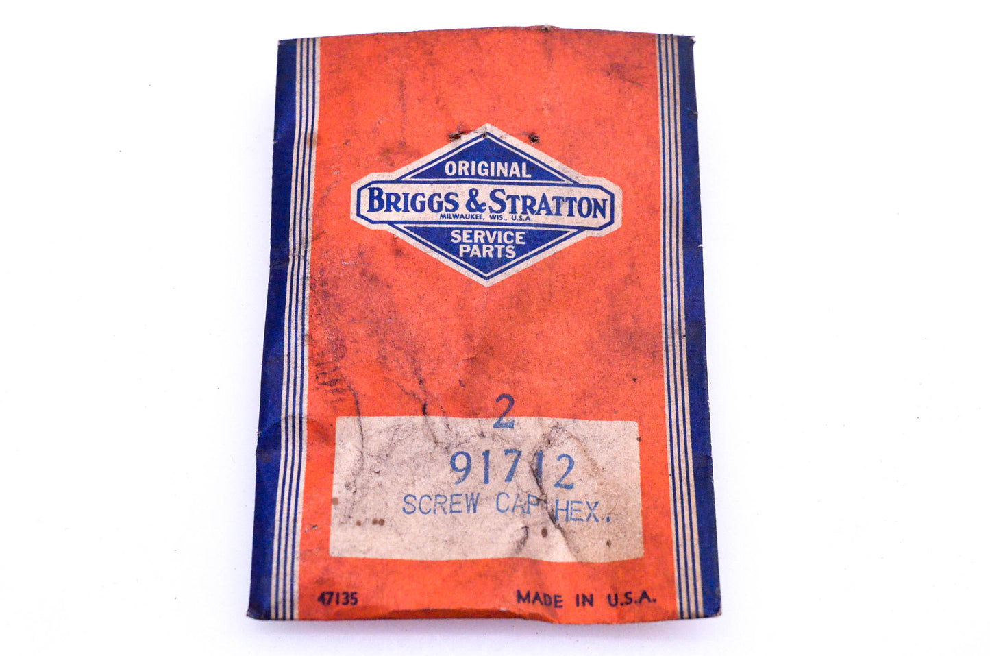 New OEM Briggs & Stratton 91712 Hex Head Cap Screws Qty 2 NOS