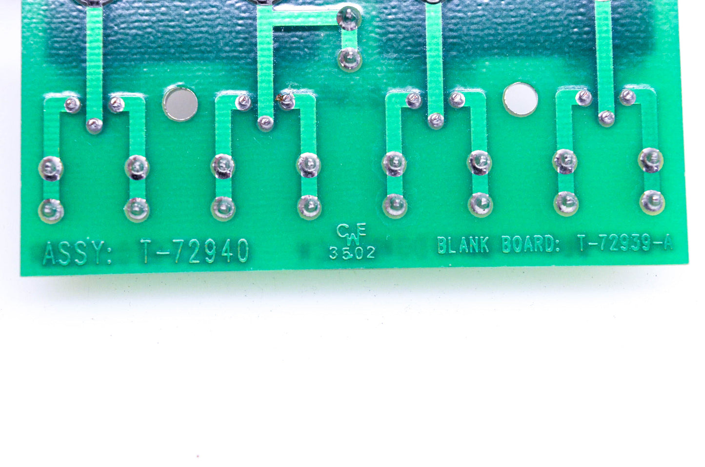 CWE T-72940, T-72939-A Circuit Board NOS