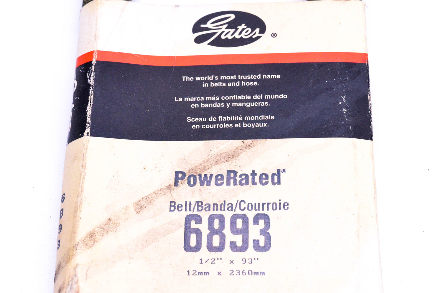 Gates 6893 Powerated V Belt NOS