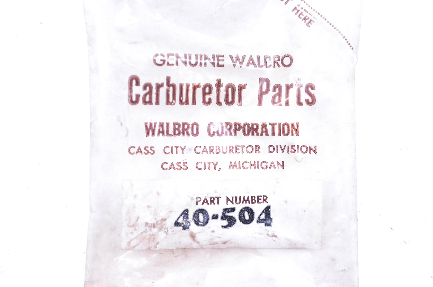 Walbro 40-504 Choke Lever NOS