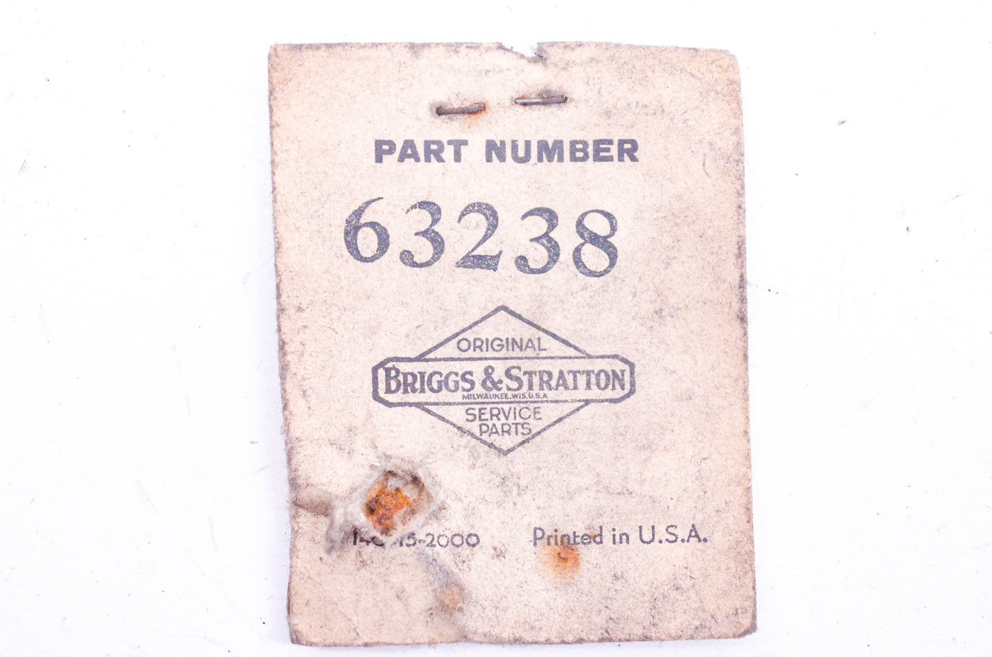 New OEM Briggs & Stratton 63238 Distributor Contact NOS