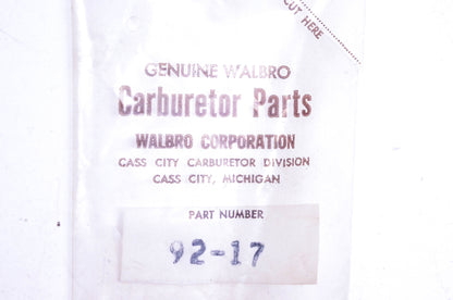 Walbro 92-17 Ball Retainer Screw Gasket NOS