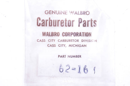 Walbro 62-16 Throttle Valve NOS