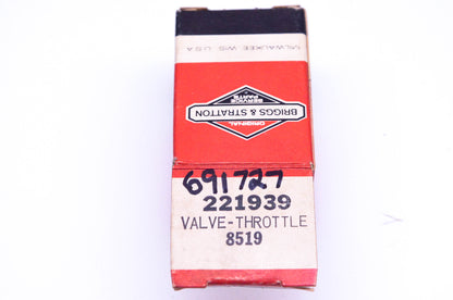 New OEM Briggs & Stratton 221939, 691727 Throttle Valve NOS
