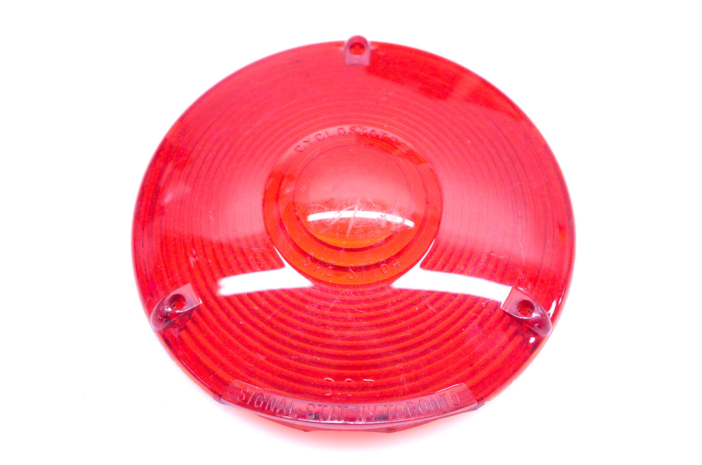 Signal-Stat SAE STI64 Cyclostat II Red 4" Lens NOS