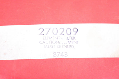 New OEM Briggs & Stratton 270209 Air Filter Element NOS