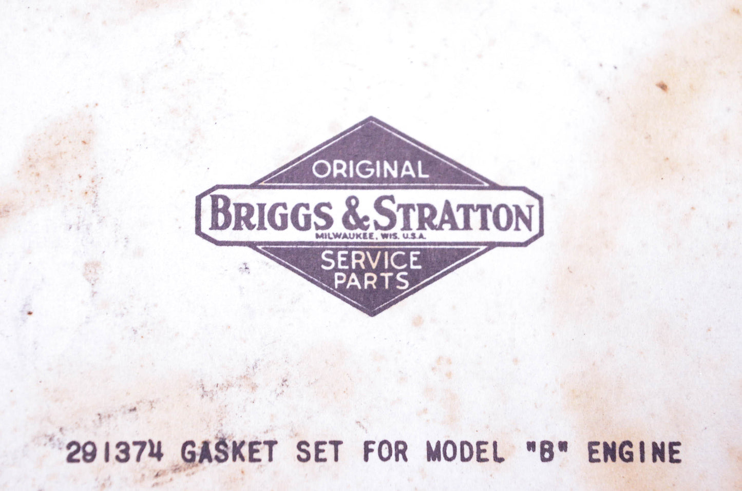 New OEM Briggs & Stratton 291374 Gasket Kit NOS