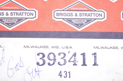 New OEM Briggs & Stratton 393411 Gasket Kit NOS