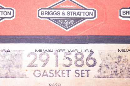 New OEM Briggs & Stratton 291586 Gasket Kit NOS