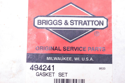 New OEM Briggs & Stratton 494241 Gasket Kit NOS