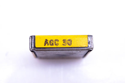 BUSS AGC 30 30amp fuses Qty 2 NOS