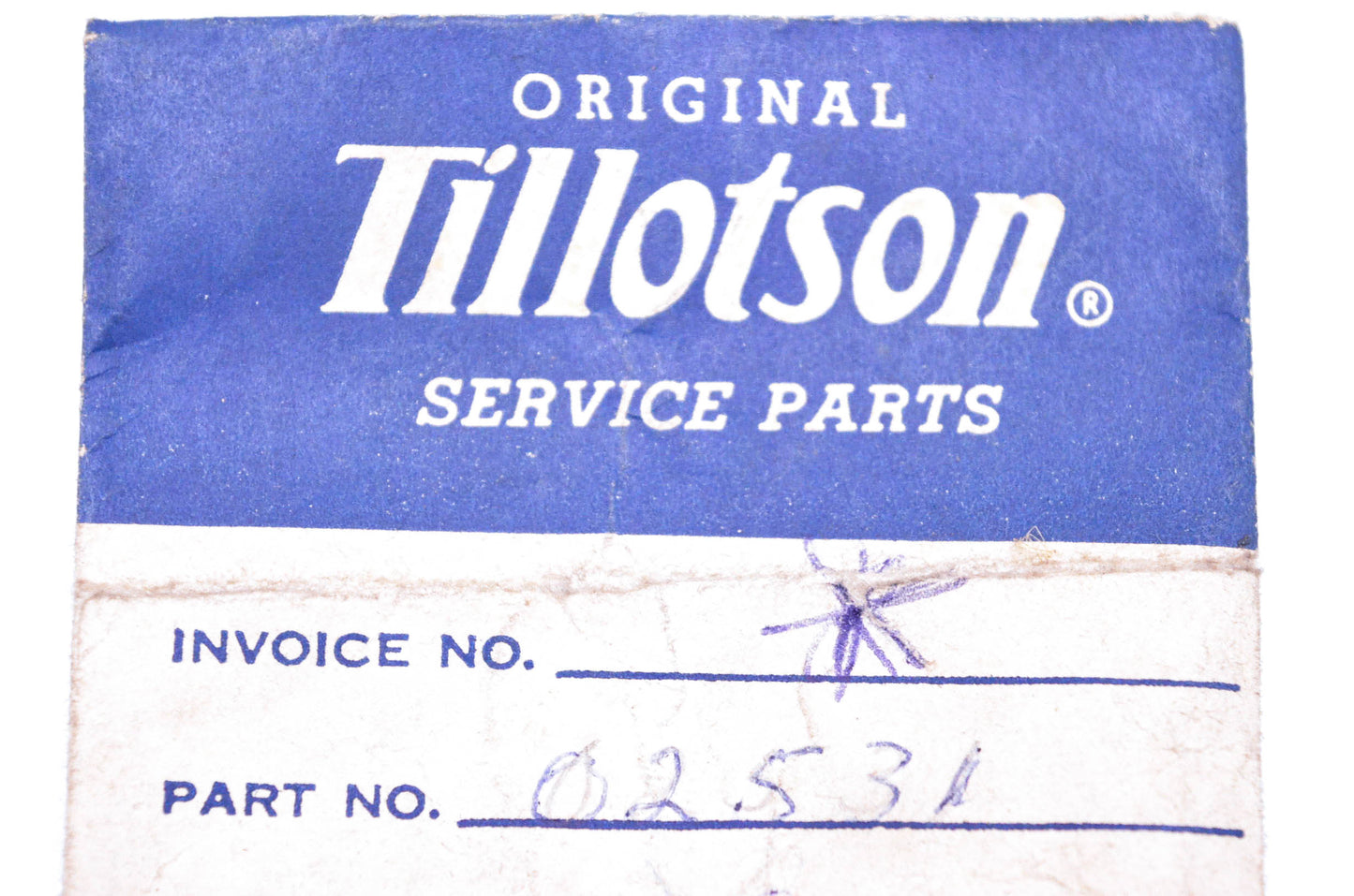 Tillotson 02531 Welch Plugs Qty 2 NOS