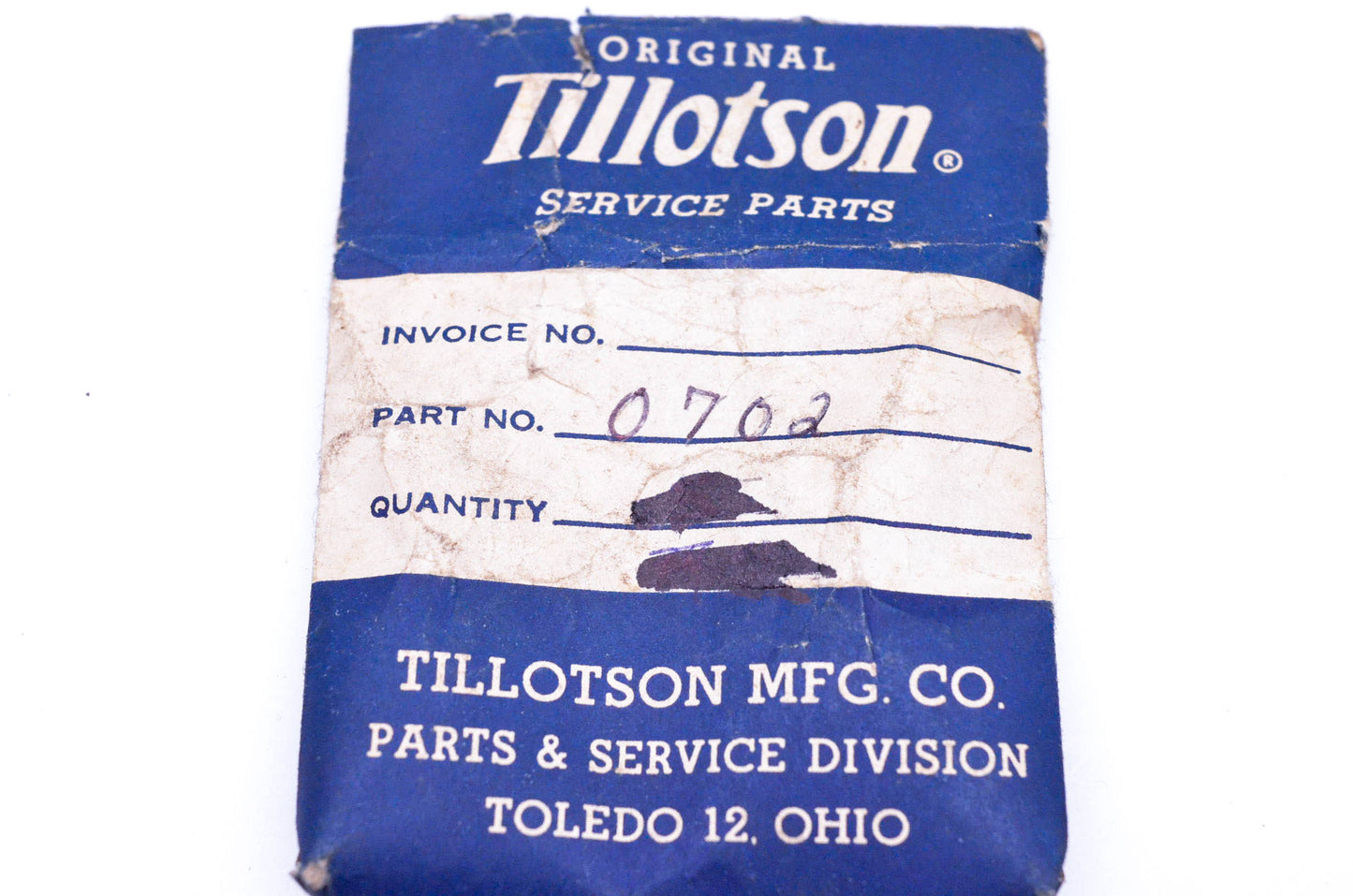 Tillotson 0702 High Speed Mixture Screw Gland NOS