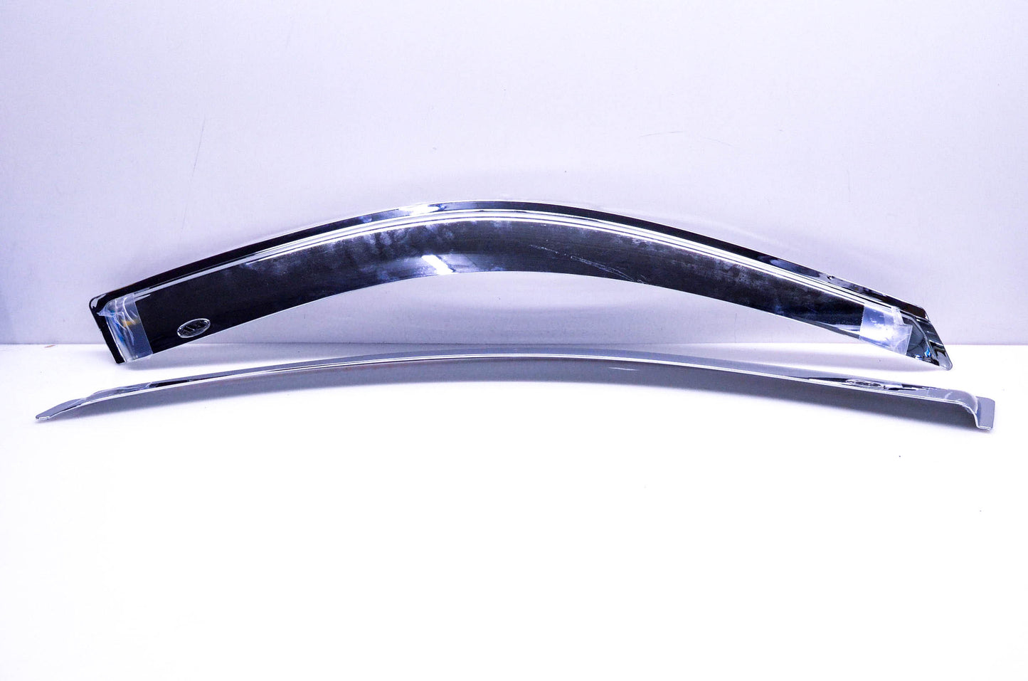 AVS 684109 Chrome Front Window Vent Visor Kit NOS
