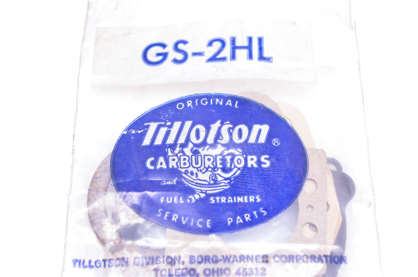 Tillotson GS-2HL Carburetor Gasket Kit NOS