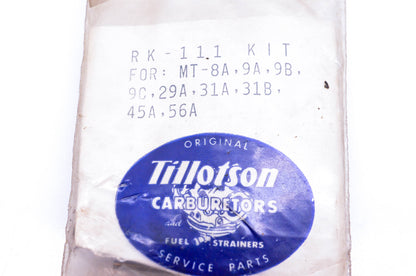 Tillotson RK-111 Carburetor Repair Kit NOS