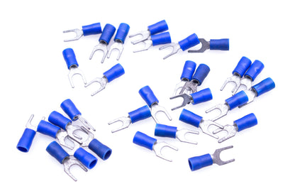 Aftermarket Blue 16-14 Fork Connectors Qty 30 NOS