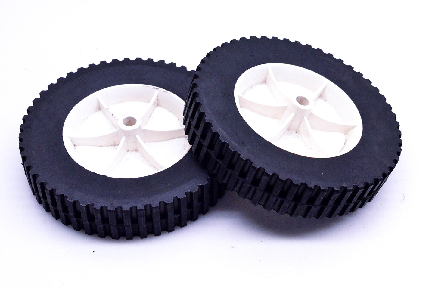 Aftermarket Lawnmower Plastic Wheels 8"x1.75" Qty 2 NOS