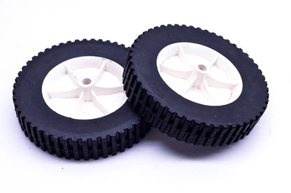 Aftermarket Lawnmower Plastic Wheels 8"x1.75" Qty 2 NOS