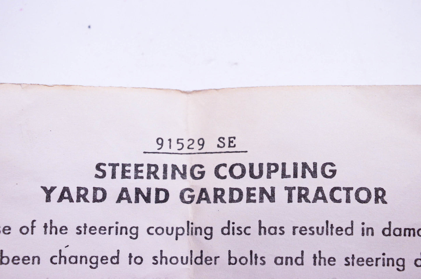 Murray 91529SE Steering Coupling Kit NOS