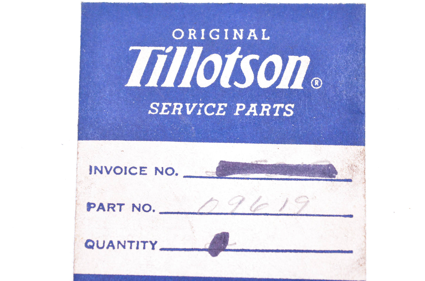Tillotson 09619 Choke Shutter NOS