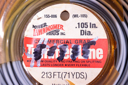Power Lawnmower Parts 155-006, WL-105 Commercial Grade .105" Trimmer Line