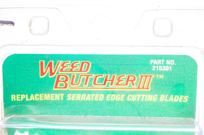 Weed Butcher III 215301 Serrated Edge Replacement Blade Kit NOS