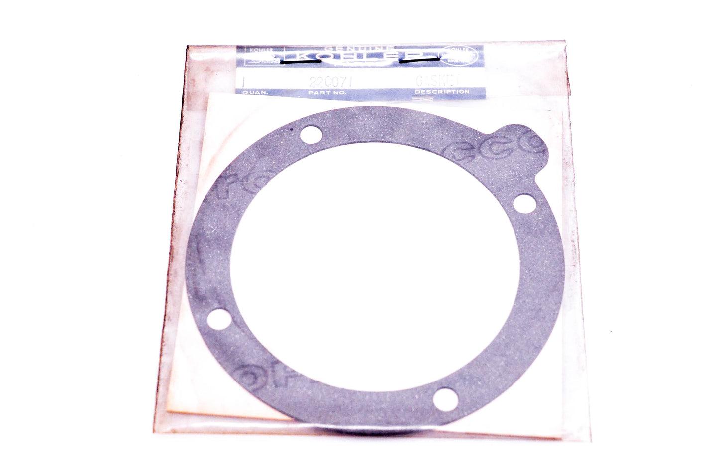 Kohler 220071 Bearing Plate Gasket NOS
