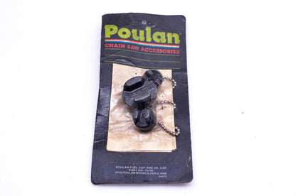 Poulan 10438 Fuel & Oil Cap Kit NOS