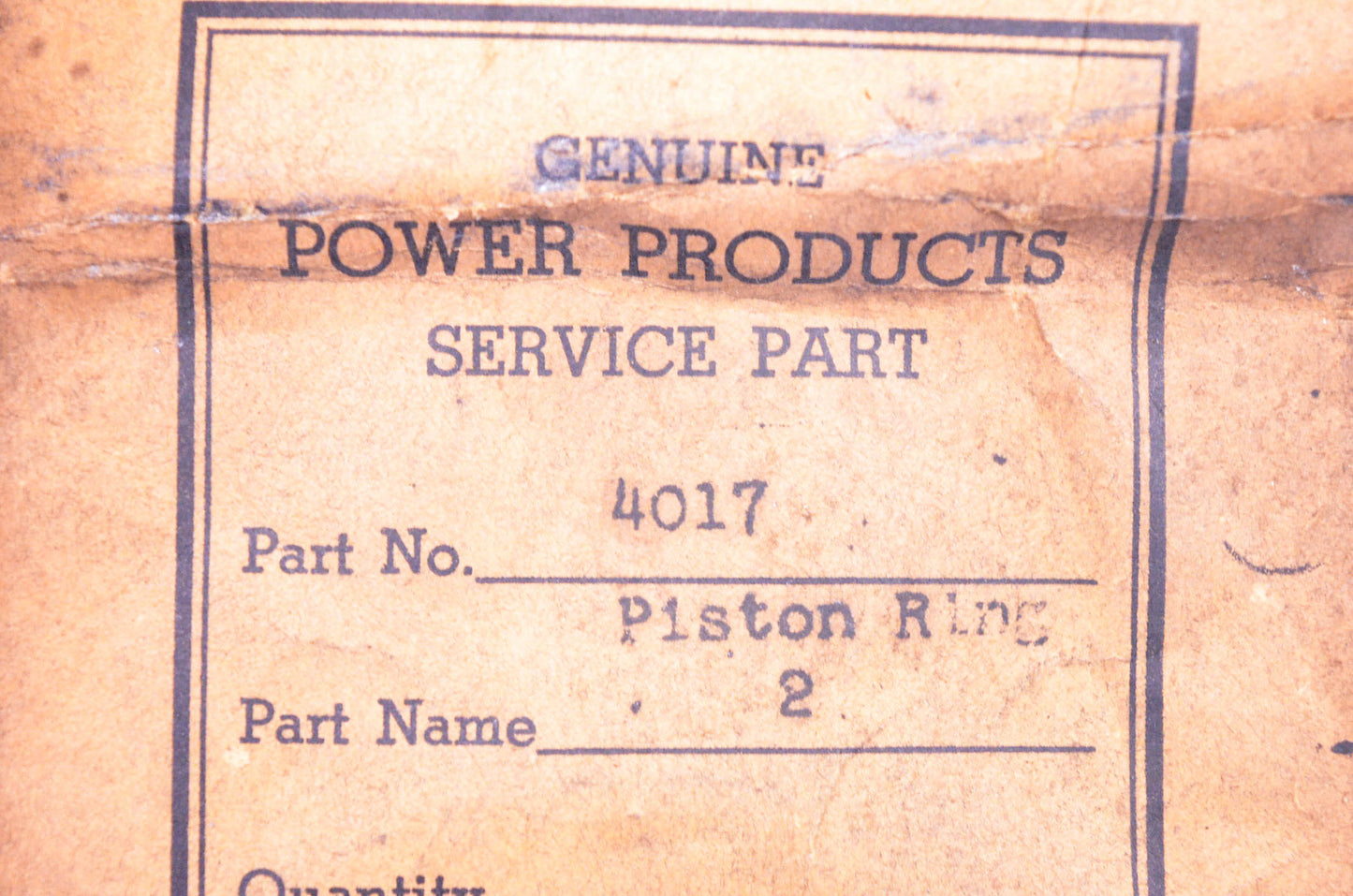 Power Products 4017, 310116 Piston Rings Qty 2 NOS