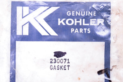 Kohler 230071 Bearing Plate Gasket NOS