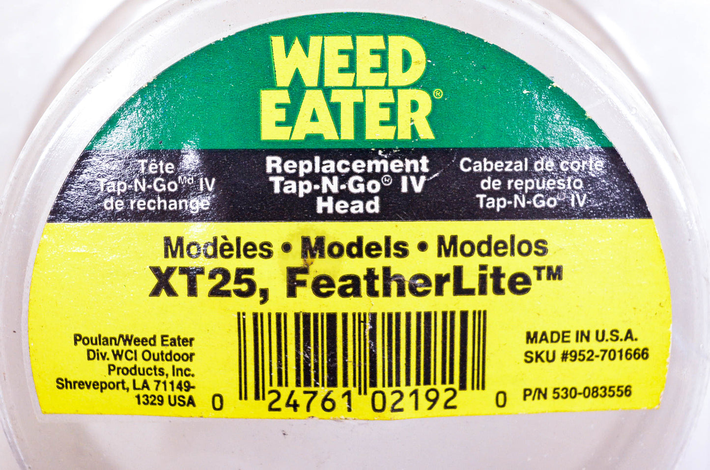 Weed Eater 530-083556, 952-701666, 530-095239 Replacement Tap N Go IV Spool NOS