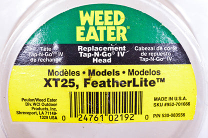 Weed Eater 530-083556, 952-701666, 530-095239 Replacement Tap N Go IV Spool NOS