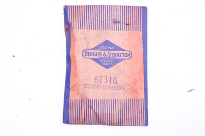 New OEM Briggs & Stratton 67316 Governor Spring NOS