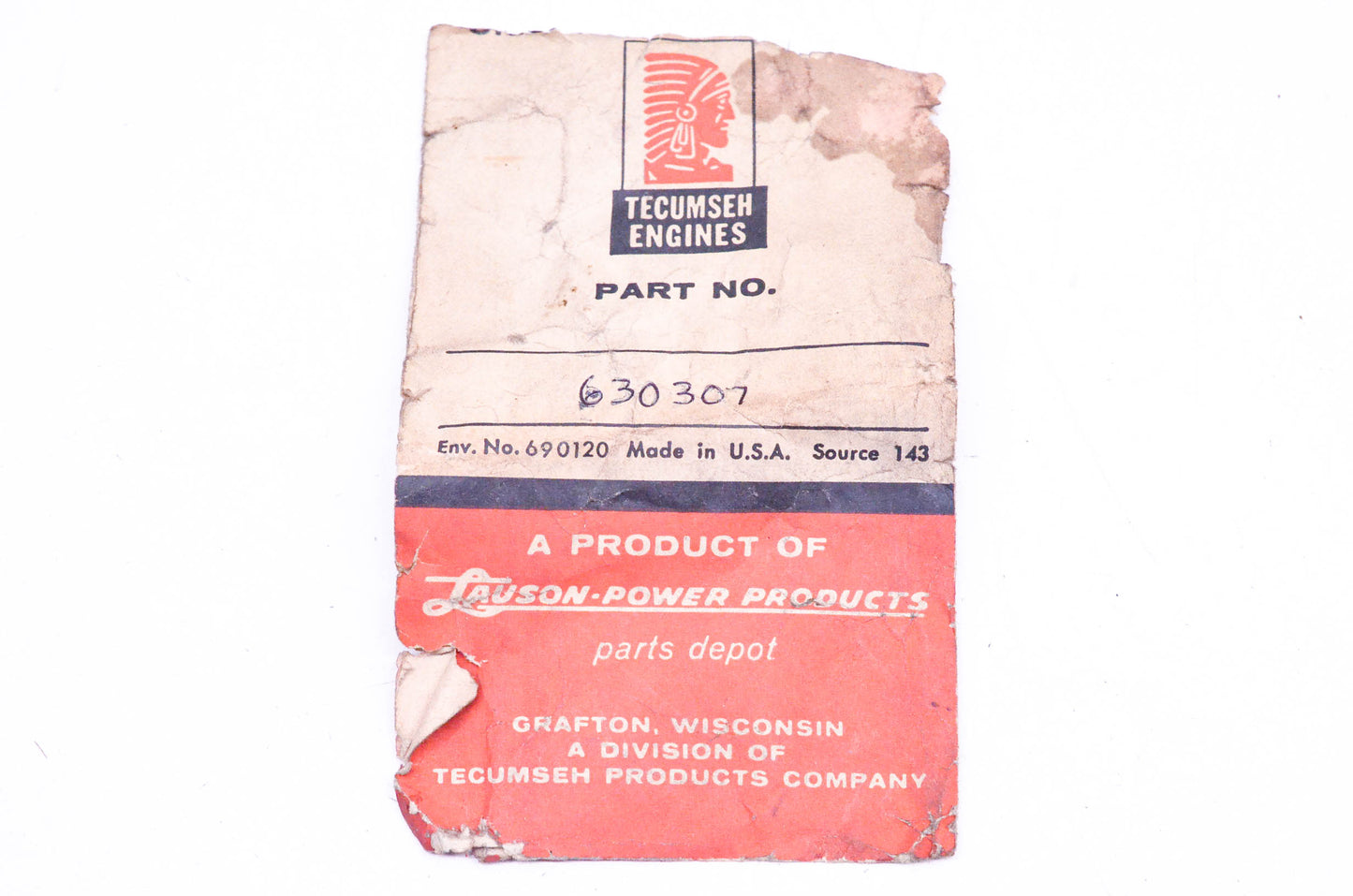 Tecumseh 630307 Gasket NOS