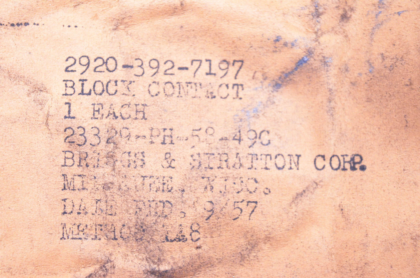 Aftermarket 2920-392-7197, 23329-PH-58-49C, 23329 Contact Block Screw & Nut Kit NOS