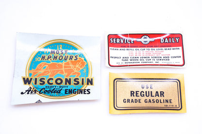Wisconsin Parts SD-246 Decal Kit NOS
