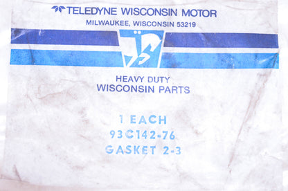Teledyne Wisconsin 93C142-76 Gasket NOS