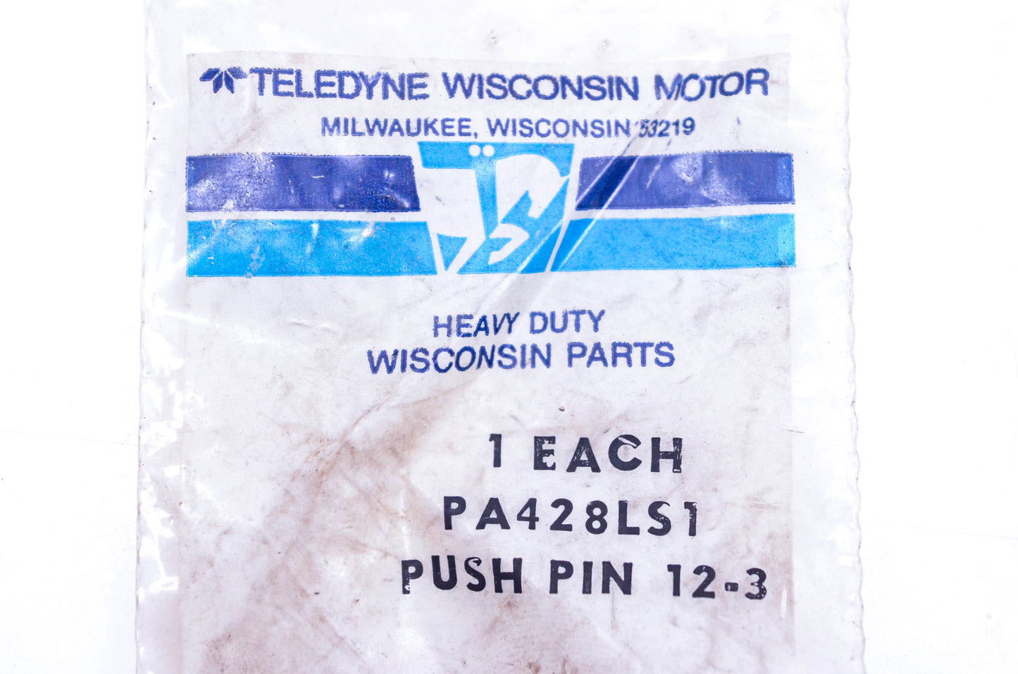 Teledyne Wisconsin PA428LS1 Push Pin NOS