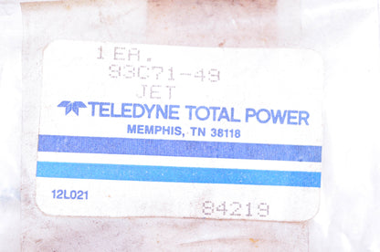 Teledyne Total Power 93C71-49 Adjustable Jet Assembly NOS