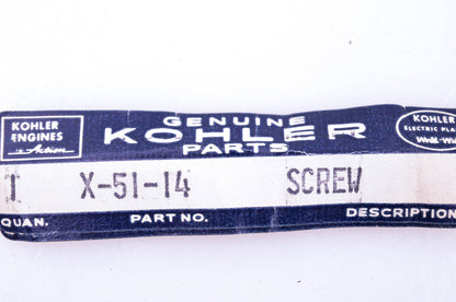 Kohler X-51-14 Screw NOS
