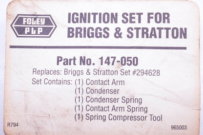 Foley-PLP 147-050, 294628 Ignition Condenser Kit NOS
