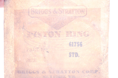 New OEM Briggs & Stratton 61756 Compression Ring NOS