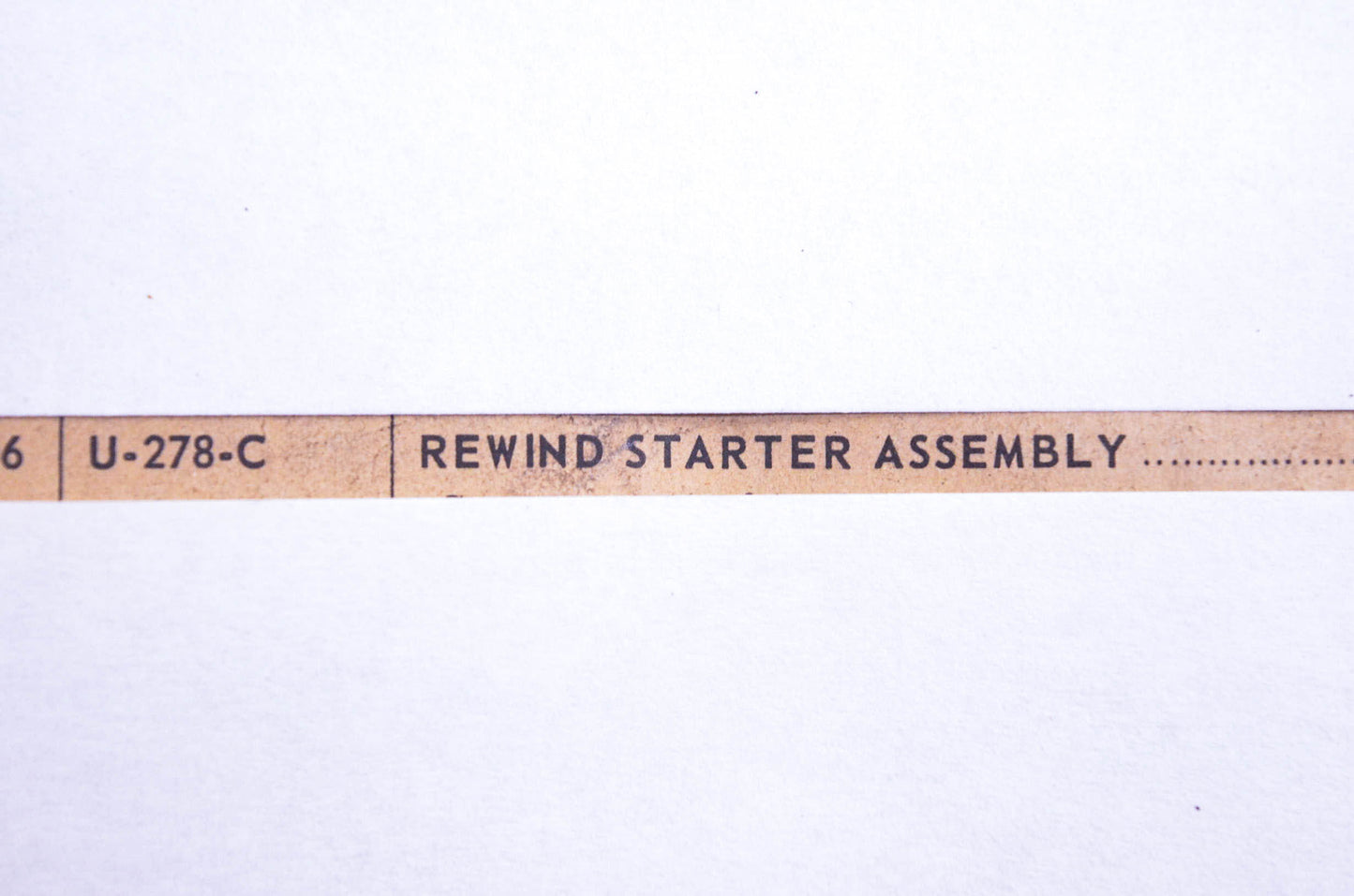Wisconsin Parts U-278-C SK-1402-H-4 Rewind Starter Assembly