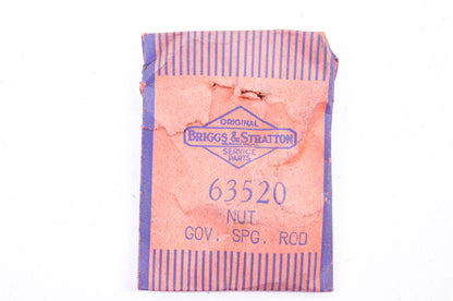 New OEM Briggs & Stratton 63520 Governor Rod Spring Nut NOS