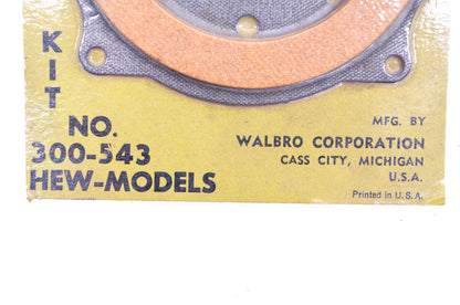 Walbro 300-543 Carburetor Repair Kit NOS