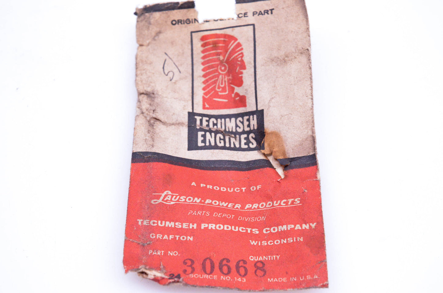 New OEM Tecumseh 30668 Governor Shaft NOS