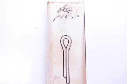 Power Lawn Mower CP-1 Cotter Pins 1/16"x1" Qty 10 NOS